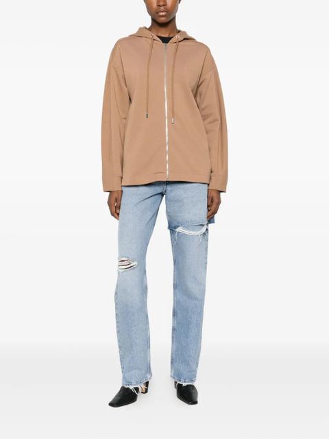 Max Mara Onore zip-up hoodie - Brown