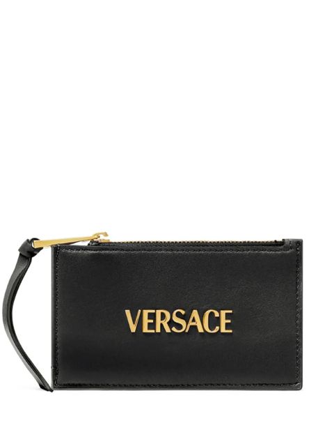 Versace Tag zip-up card holder - Black - zdjęcie produktu nr 1
