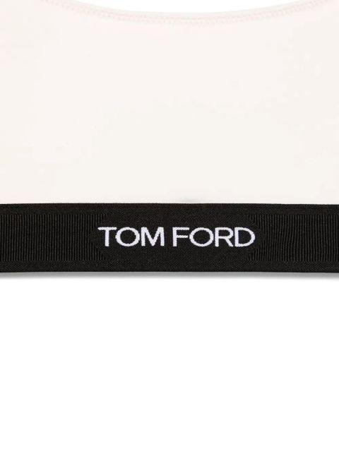 TOM FORD logo-jacquard bralette - Pink
