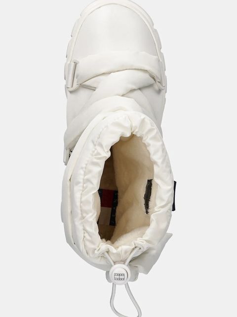 Tommy Jeans śniegowce TJW CHUNKY SNOW BOOT NYLON kolor beżowy EN0EN02842