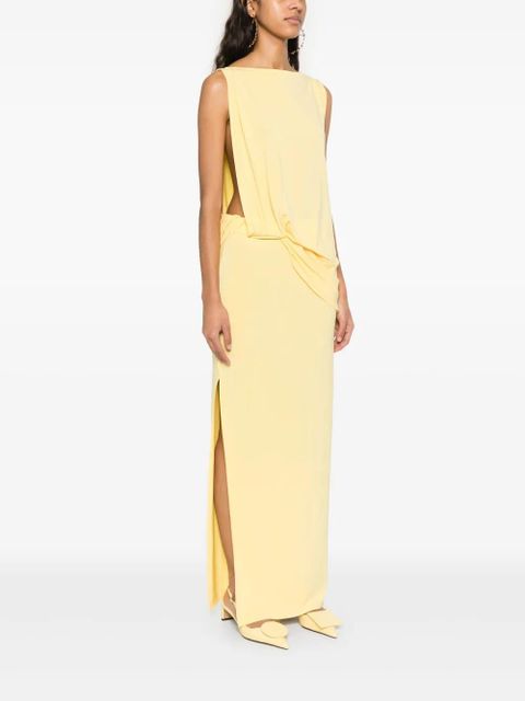 Jacquemus La Robe Peplo dress - Yellow - zdjęcie produktu nr 2