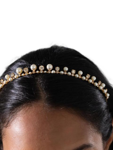 Jennifer Behr Corisande embellished tiara - Gold