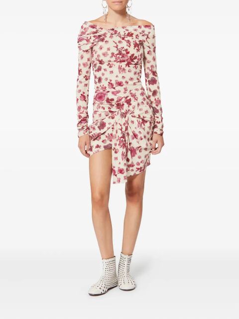 ISABEL MARANT floral knot silk top - Neutrals - zdjęcie produktu nr 2