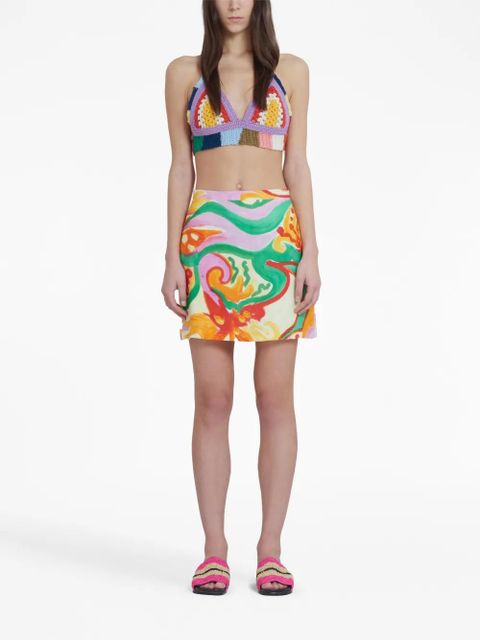 Marni watercolour-print skirt - Neutrals - zdjęcie produktu nr 2