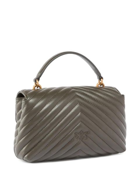 PINKO mini Lady Love chevron bird tote bag - Green - zdjęcie produktu nr 2