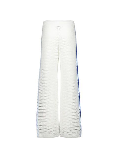 Casablanca mesh-stripe track pants - White - zdjęcie produktu nr 2