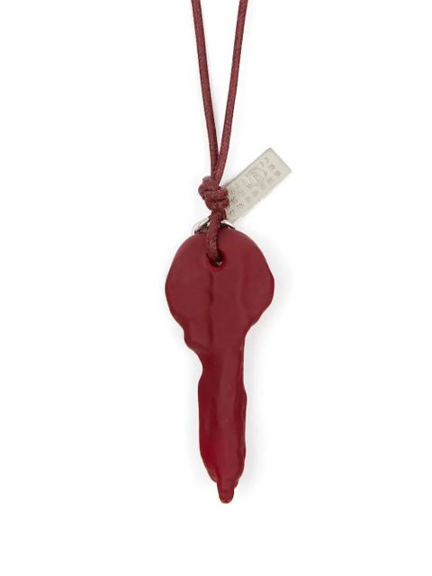 MM6 Maison Margiela Candle Waxed key-pendant necklace - Red - zdjęcie produktu nr 2