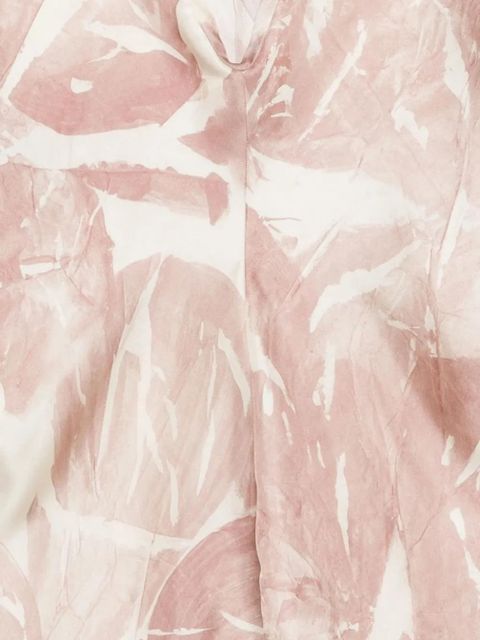 Alysi printed silk blouse - Pink