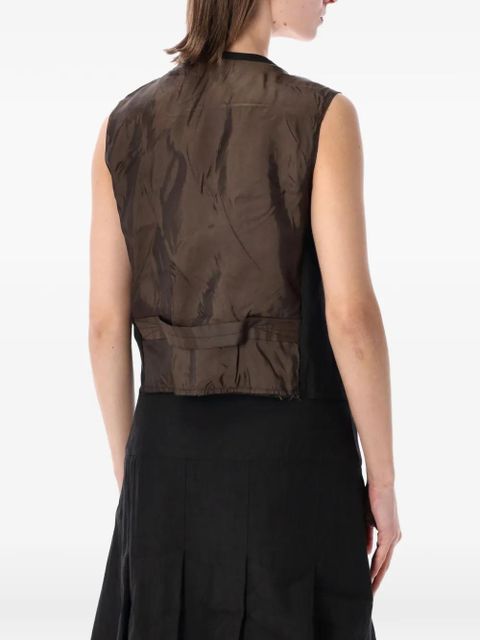 OUR LEGACY V-neck vest - Black - zdjęcie produktu nr 2