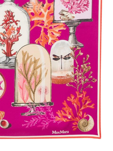 Max Mara graphic-print scarf - Pink