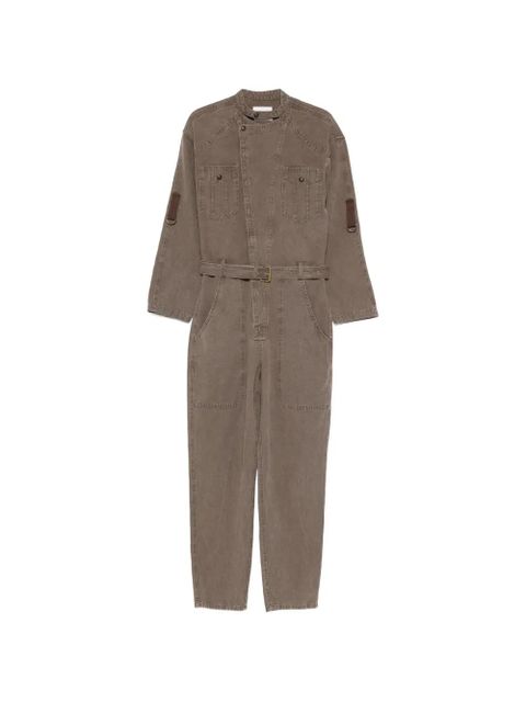 MARANT ÉTOILE Nessime buttoned belted jumpsuit - Brown - zdjęcie produktu nr 1