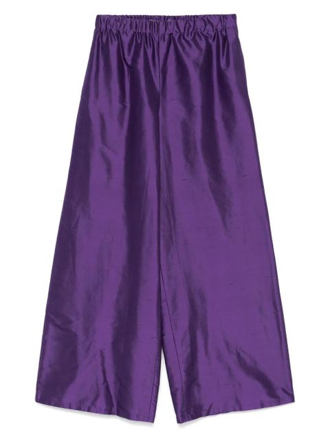 Max Mara silk wide-leg trousers - Purple - zdjęcie produktu nr 1