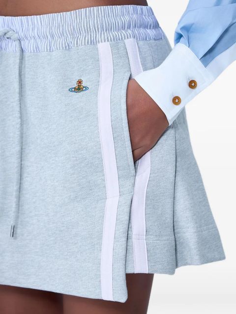 Vivienne Westwood side-stripes mini skirt - Grey