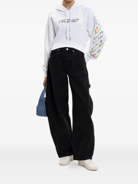 Off-White floral-print hooded knitwear - zdjęcie produktu nr 2