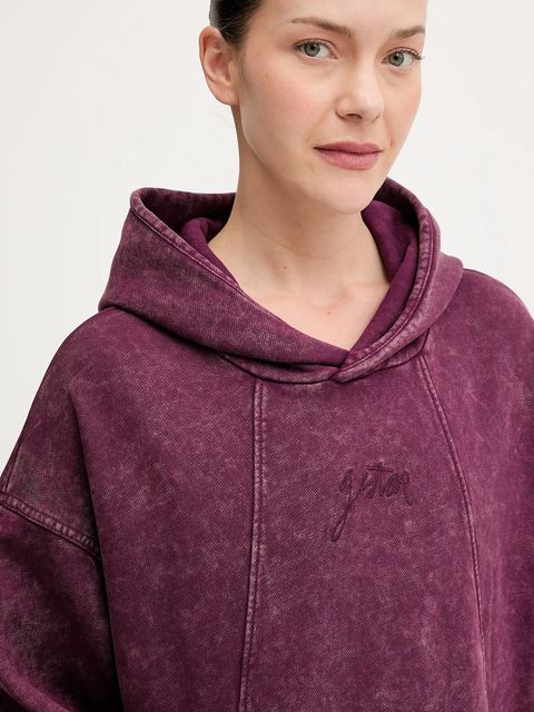 G-Star sukienka bawełniana kolor fioletowy mini oversize D27165.D969