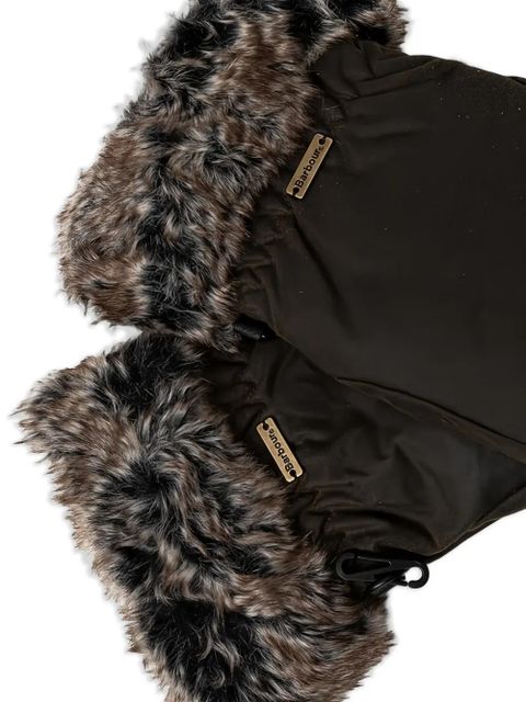 Barbour faux-fur gloves - Green - zdjęcie produktu nr 2