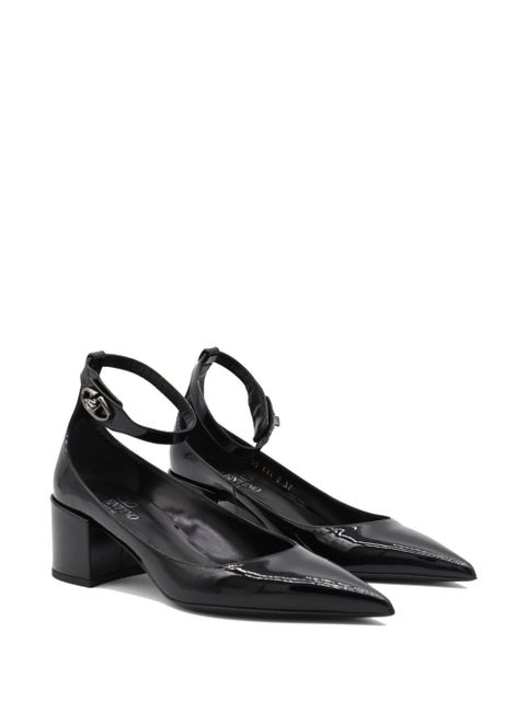 Valentino Garavani 60mm VLogo Lockette leather pumps - Black - zdjęcie produktu nr 2
