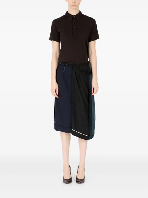 Maison Margiela asymmetric midi skirt - Blue - zdjęcie produktu nr 2