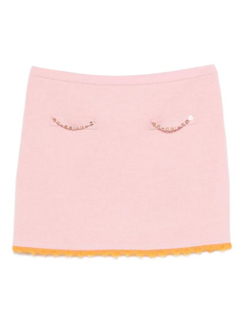 Casablanca logo-embellishment mini skirt - Pink - zdjęcie produktu nr 1