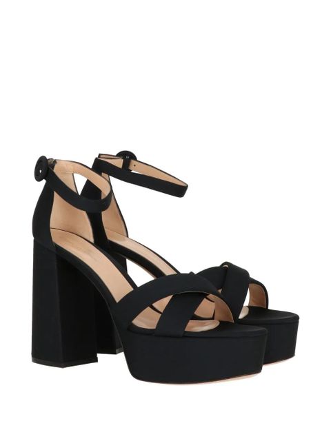 Gianvito Rossi ankle-strap platform sandals - Black - zdjęcie produktu nr 2