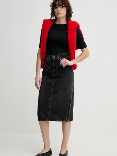 Levi's spódnica jeansowa HR BACK SLIT SKIRT - zdjęcie produktu nr 1