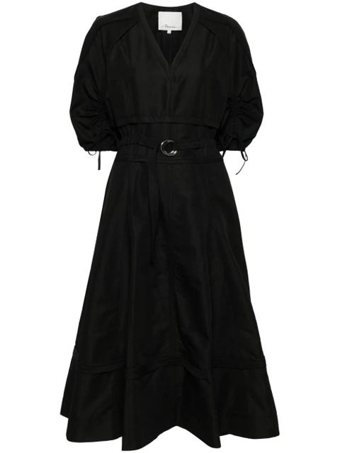 3.1 Phillip Lim gathered sleeves dress - Black - zdjęcie produktu nr 1