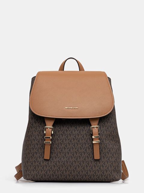 MICHAEL Michael Kors plecak QUINN damski kolor brązowy mały wzorzysty 30T5GQNB2B - zdjęcie produktu nr 1