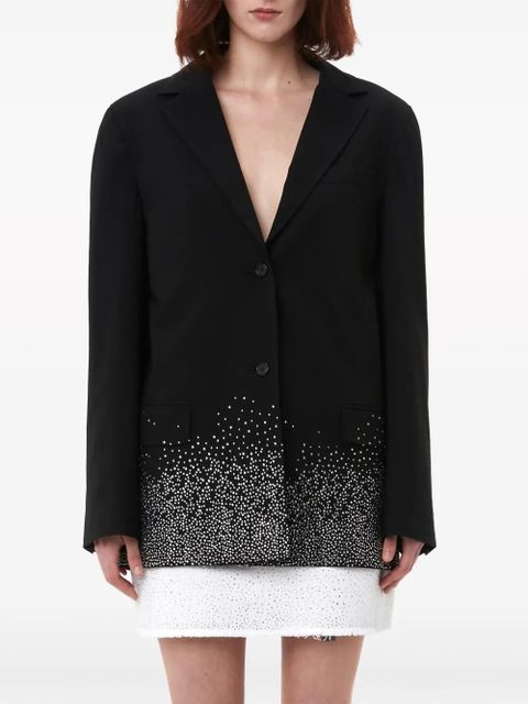 JW Anderson crystal-embellished single-breasted blazer - Black - zdjęcie produktu nr 2