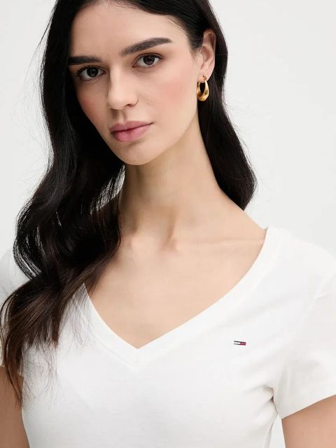 Tommy Jeans t-shirt bawełniany 2-pack damski kolor czarny DW0DW21367