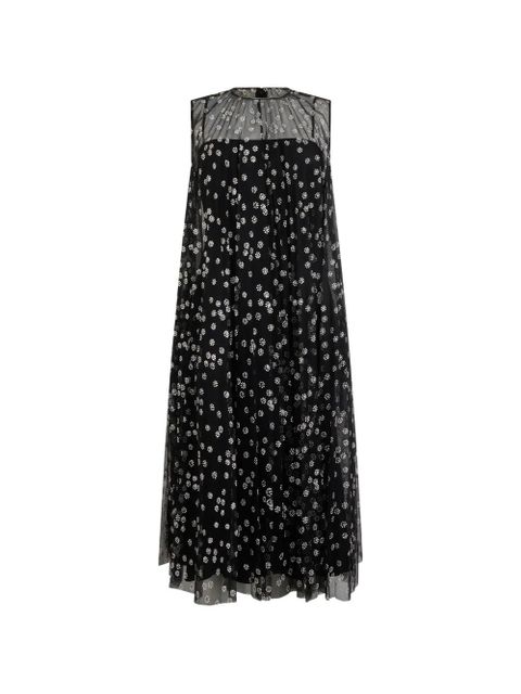 Valentino Garavani floral midi dress - Black - zdjęcie produktu nr 1