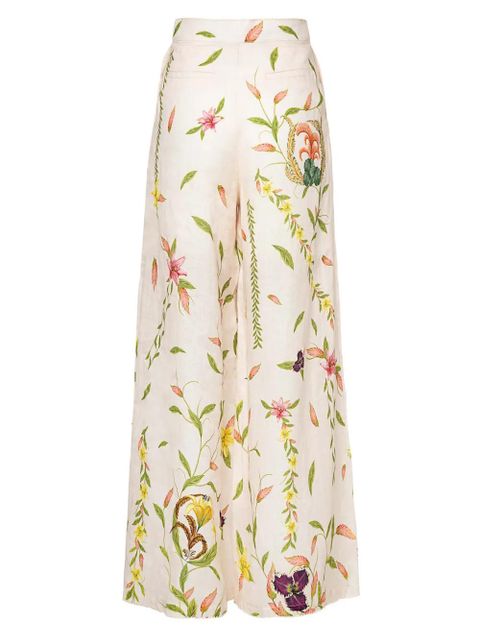 Agua By Agua Bendita Piñon Marina linen trousers - White