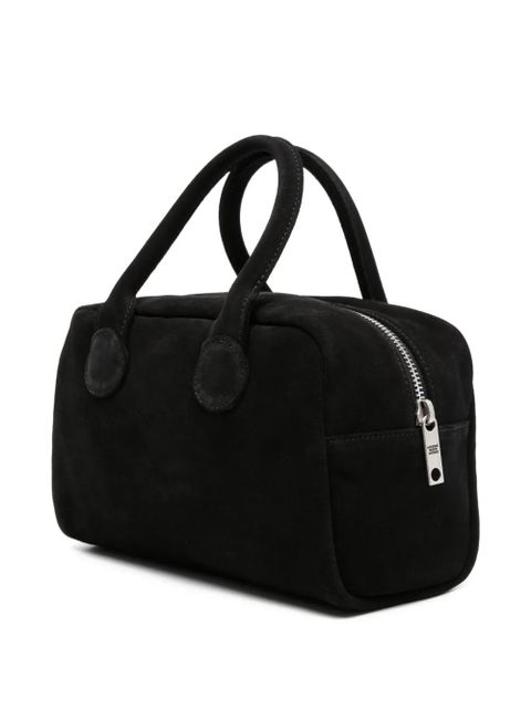 Marge Sherwood calf-suede top-handle tote bag - Black