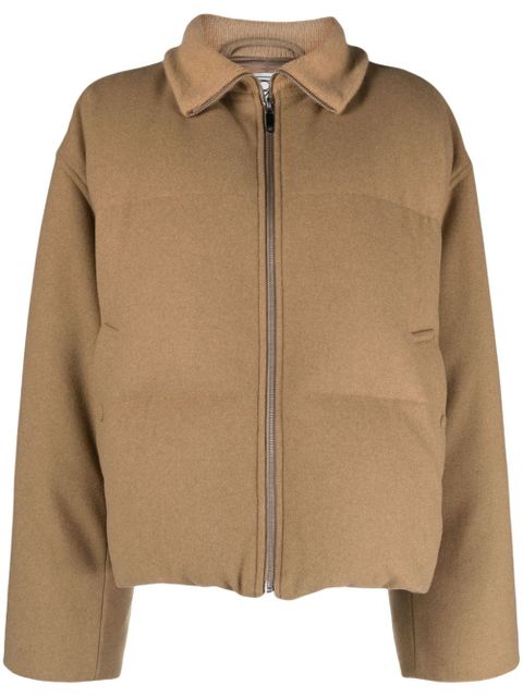 TOTEME flannel puffer jacket - Brown - zdjęcie produktu nr 1