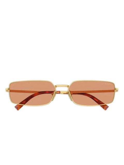 Prada Eyewear rectangle-frame sunglasses - Gold - zdjęcie produktu nr 1