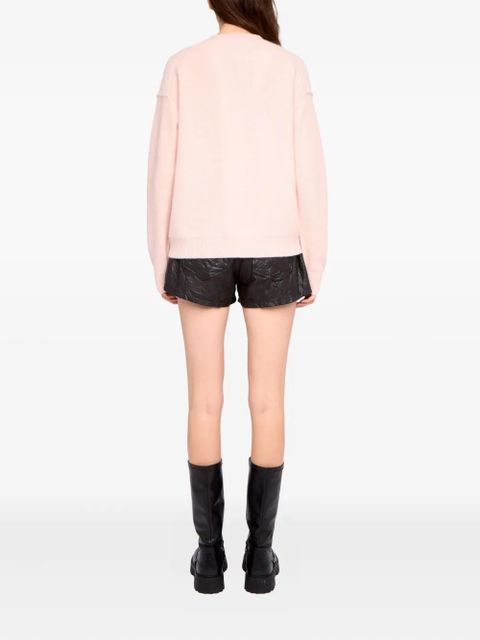 Zadig&Voltaire Mirkaz heart-detail cardigan - Pink