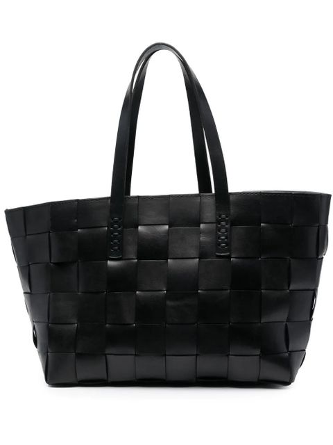 DRAGON DIFFUSION woven leather tote bag - Black - zdjęcie produktu nr 1