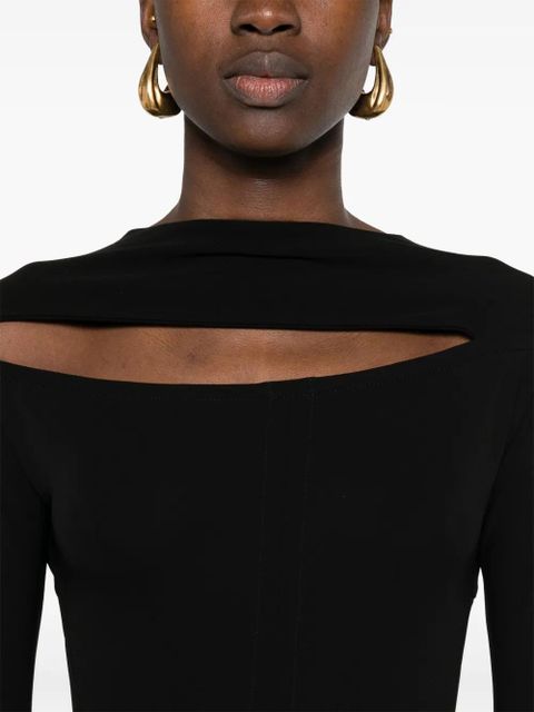 Victoria Beckham cut-out maxi dress - Black