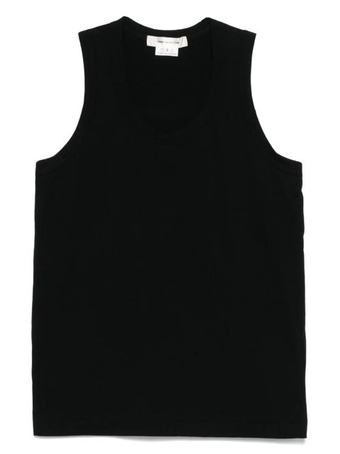 Comme Des Garçons cotton tank top - Black - zdjęcie produktu nr 1