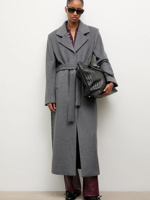 Answear Lab płaszcz damski kolor szary przejściowy - zdjęcie produktu nr 1