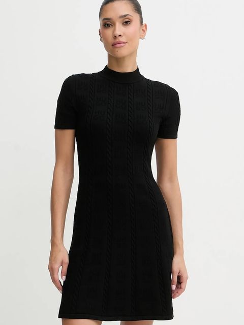 HUGO sukienka kolor czarny mini dopasowana 50554080 - zdjęcie produktu nr 1