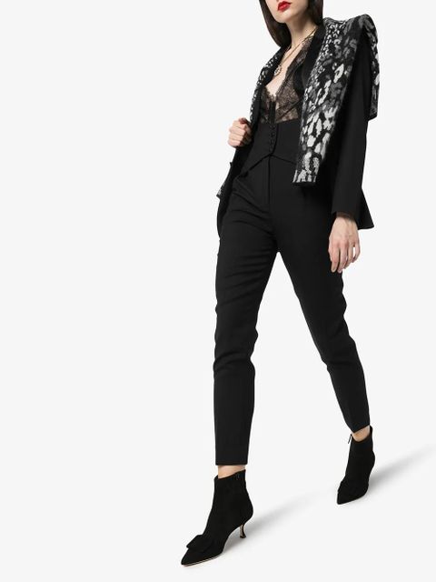 Manolo Blahnik Baylow tonal buckle ankle boots - Black - zdjęcie produktu nr 2