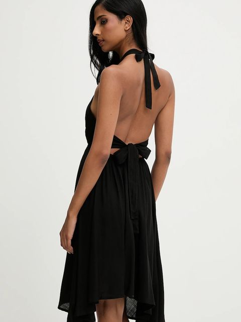 Answear.LAB sukienka kolor czarny mini rozkloszowana - zdjęcie produktu nr 2