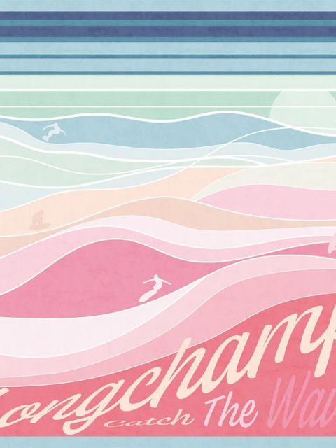 Longchamp En Pleine Vague silk scarf - Neutrals - zdjęcie produktu nr 2