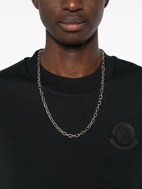 Moncler rubberised-logo panelled sweatshirt - Blue