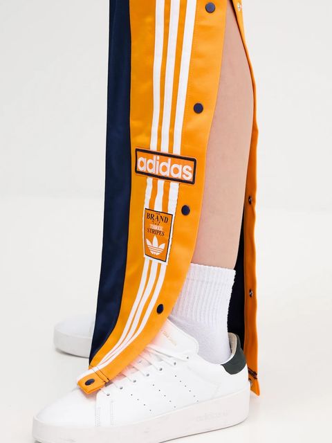 adidas Originals spodnie dresowe Adibreak damskie kolor granatowy z aplikacją JV8551