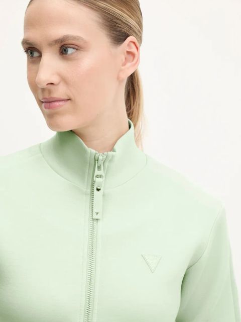 Guess bluza NEW ALLIE damska kolor turkusowy gładka V2YQ17 K7UW2