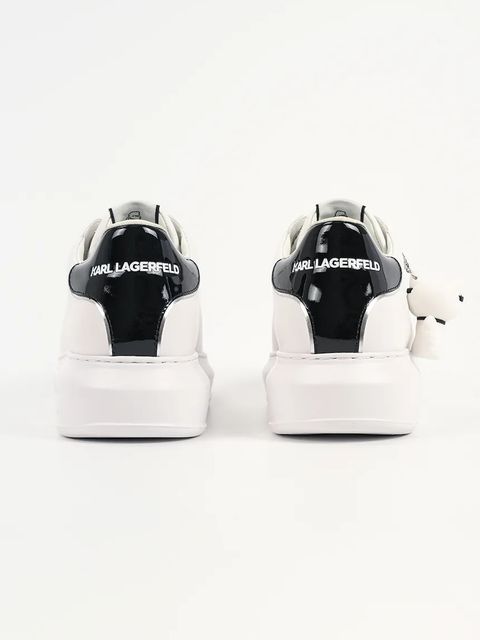 Karl Lagerfeld sneakersy skórzane KAPRI damskie kolor biały KL62536C