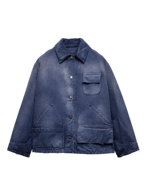 Prada washed canvas jacket - Blue - zdjęcie produktu nr 1