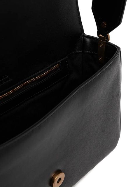 PINKO Love logo-buckle cross body bag - Black