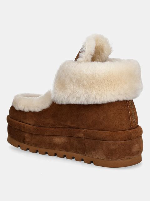 Naked Wolfe śniegowce zamszowe Bambi kolor brązowy Bambi Suede Shearling Tan - zdjęcie produktu nr 2